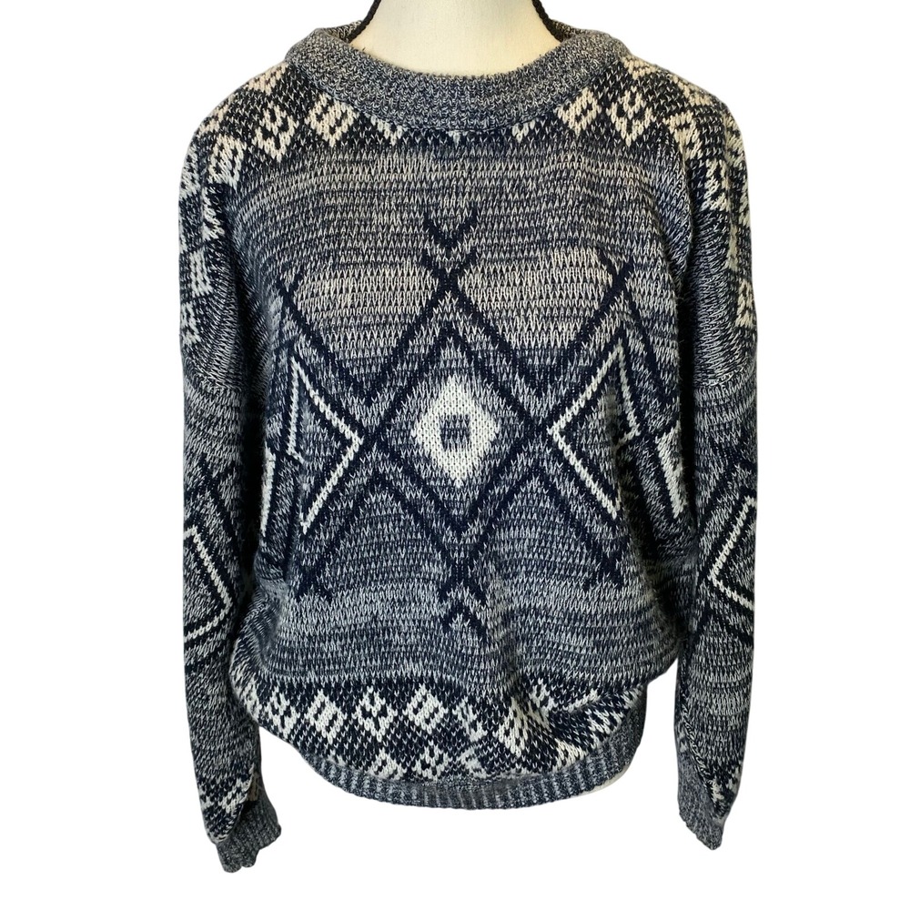 Vintage‎ Sir William Men's Geometric Knit Sweater Size Large Casual Winter